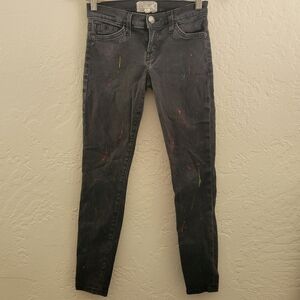 Current/Elliot The Stiletto Neone Splatter Jean Size 25
